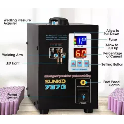 Machine de soudage par points - soudeuse par points de batterie pour batterie 18650 - lumière LED 1,5kw - 110V -220V