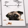 Car window sticker - vinyl - waterproof - dog with a snailStickers