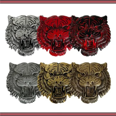 Bilklistremerke i metall - emblem - 3D tigerhode