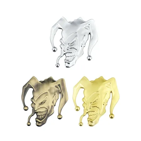 Auto / motor sticker - metalen embleem - boze clownStickers