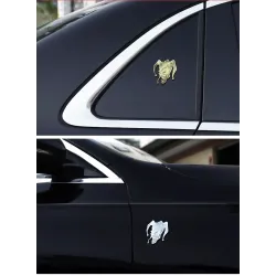 Bil / motorcykel mærkat - metal emblem - ond klovn