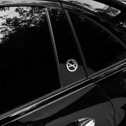Sticker métal intérieur voiture - Non Fumeur