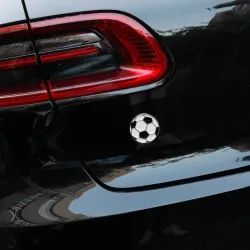 Autocollant auto / moto - emblème métal - football
