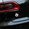 Naklejka na samochód / motocykl - metalowy emblemat - piłka nożnaNaklejki