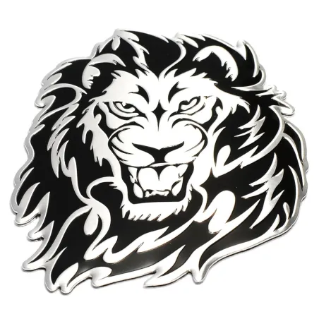 Bil / motorsykkel klistremerke - metall emblem - 3D løvehode