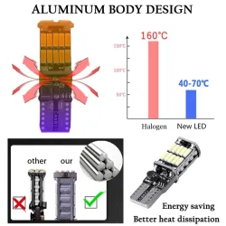 RXZ 12V - w5w - 6000K T10 - canbus - 26 SMD LED - billampa - glödlampa