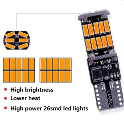 RXZ 12V - w5w - 6000K T10 - canbus - 26 SMD LED - billampa - glödlampa