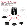 Barbacoa - BBQAccesorios para freidora de aire - para Gowise Phillips Cozyna & Secura - Juego de 7 piezas