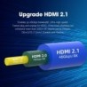 Micro HDMI til HDMI-kabel - 2.1 3D 8K 1080P - høyhastighets - for GoPro Hero 7 6 5 / Sony A6000 / Nikon / Canon-kameraer