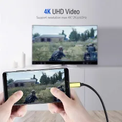 USB C HDMI-kabel Type-C til HDMI - Thunderbolt 3 - konverter - adapter - 4K 60Hz - for MacBook / Huawei Mate 30 40 Pro