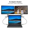 Kabel USB C HDMI Typ-C na HDMI - Thunderbolt 3 - konwerter - przejściówka - 4K 60Hz - do MacBooka / Huawei Mate 30 40 ProKable