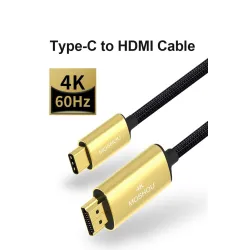 USB C HDMI-kabel Type-C til HDMI - Thunderbolt 3 - konverter - adapter - 4K 60Hz - for MacBook / Huawei Mate 30 40 Pro
