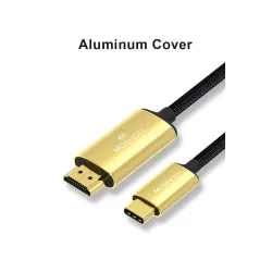 USB C HDMI-kabel Type-C til HDMI - Thunderbolt 3 - konverter - adapter - 4K 60Hz - for MacBook / Huawei Mate 30 40 Pro