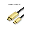 Câble USB C HDMI Type-C vers HDMI - Thunderbolt 3 - convertisseur - adaptateur - 4K 60Hz - pour MacBook / Huawei Mate 30 40 Pro