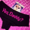 LenceríaSexy bragas divertidas - bragas de algodón - Letras "Yes Daddy"