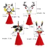 BrochesBroche vintage con borlas - conejo / zorro