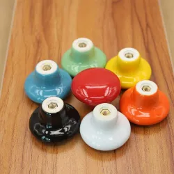 Boutons de meubles ronds en céramique - pour portes / armoires / armoires / tiroirs