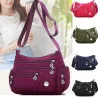 Sac à bandoulière à la mode - avec fermeture éclair - grande capacité - nylon - imperméable