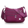 Sac à bandoulière à la mode - avec fermeture éclair - grande capacité - nylon - imperméable