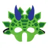 Sjove dyreformede masker - dinosaur - til børn - Halloween / fest - 5 stk