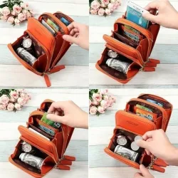 BolsasBolso bandolera pequeño - con cremalleras / pantalla táctil - multifuncional - cuero