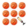 Minibasketballer - oppblåsbar - med oppblåser - 8 stk