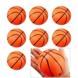 Minibasketballer - oppblåsbar - med oppblåser - 8 stk