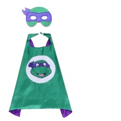 Ninja turtles kostym - för barn - mantel / ögonmask