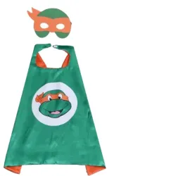 Ninja turtles kostume - til børn - kappe / øjenmaske