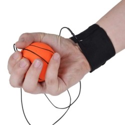 Bola de mão de borracha macia - com cordão de nylon elástico / pulseira - brinquedo