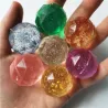 Diamantsprettballer - gummi - leketøy - 10 stk