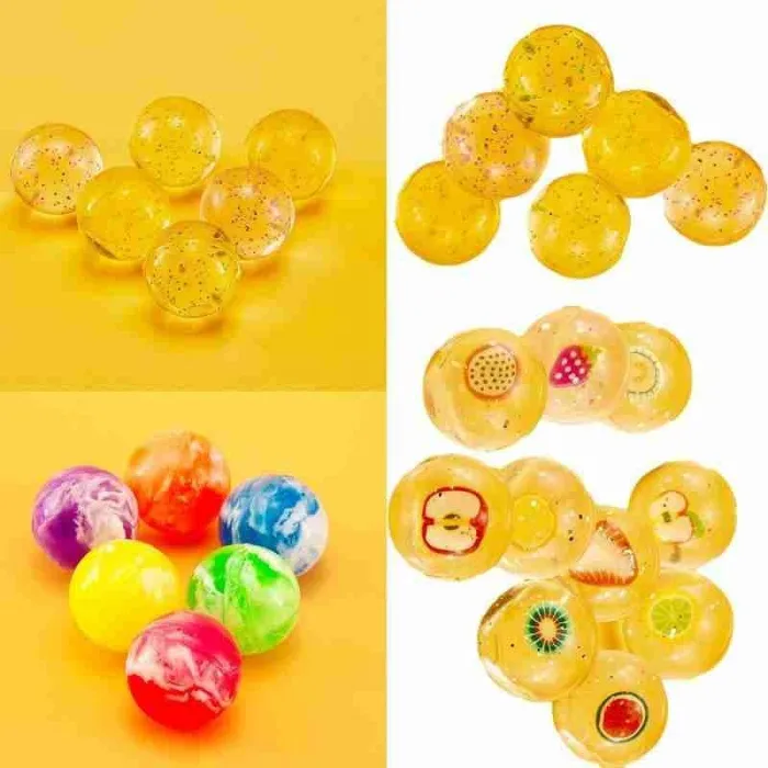 Studsande / flytande gummibollar - leksak