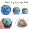 Palla di spugna divertente - giocattolo di decompressione - mappa del mondo