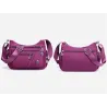 Sac à bandoulière à la mode - avec fermeture éclair - grande capacité - nylon - imperméable