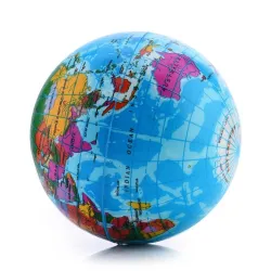 Sjov svampebold - dekompressionslegetøj - verdenskort