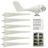 Vindmøllegenerator - 6 vinger - trefaset - 9000W - 48V