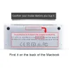 Gennemsigtig beskyttende skærmfilm - støvtæt - til Macbook Air / Pro