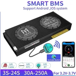 BateríasBatería inteligente BMS Lifepo4 4S - con balanceador - Bluetooth / Android / IOS - 12V - 72V - 30A - 200A