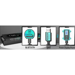 BMS Lifepo4 4S smart batteri - med balancer - Bluetooth / Android / IOS - 12V - 72V - 30A - 200A