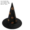 Heks / tovenaar lange puntmuts - lint / kant / spin / sterren - voor kostuumfeest / HalloweenKostuums