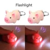 Minigris med nøkkelring - lysende - med lyd / LED