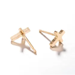 Små øredobber - kors / pinne / hodeskalle - unisex - rustfritt stål
