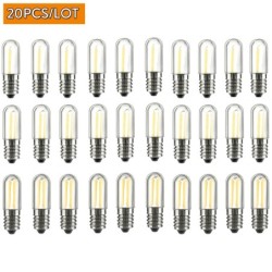 Minibombilla LED - regulable - para frigorífico / congelador / máquina de coser - E12 / E14 - 1W / 2W / 4W - 20 piezas