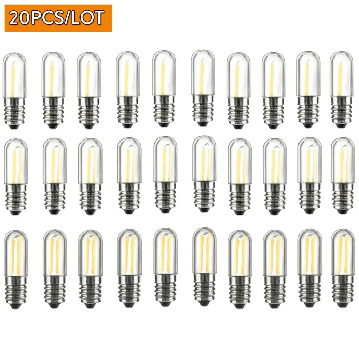 Mini-LED-Lampe - dimmbar - für Kühlschrank / Gefrierschrank / Nähmaschine - E12 / E14 - 1W / 2W / 4W - 20 Stück