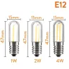 Mini LED-lampa - dimbar - för kyl / frys / symaskin - E12 / E14 - 1W / 2W / 4W - 20 stycken