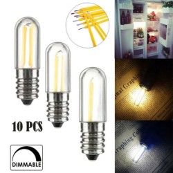 Mini lâmpada LED - regulável - para geladeira / freezer - 1W / 2W / 4W - E14 / E12 - 10 peças