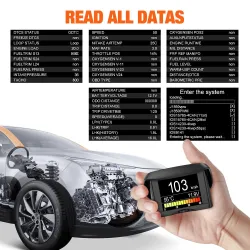 ANCEL A20 - car on-board computer - digital display - OBD2 scanner - speed / fuel consumption / temperature gaugeDiagnosis