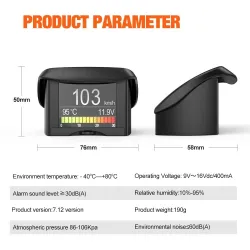 ANCEL A20 - fordonsdator - digital display - OBD2-skanner - hastighet / bränsleförbrukning / temperaturmätare