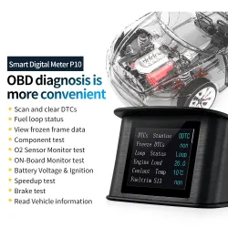 OBDSPACE P10 - car on-board computer - OBD2 scanner - digital - speed / fuel consumption / temperature gaugeDiagnosis