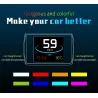 OBDSPACE P10 - bilcomputer - OBD2 scanner - digital - hastighed / brændstofforbrug / temperaturmåler
